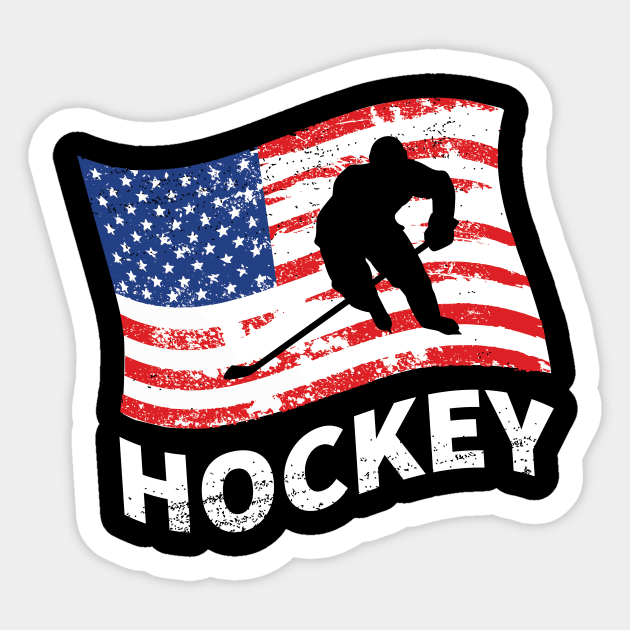 USA Hockey Player Gift Sticker by petervanderwalk